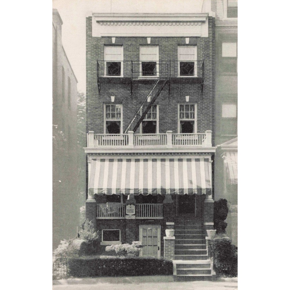 Vintage Dawson Guest House Postcard Washington DC Capitol Hill 136 B Street NE - Picture 1 of 2